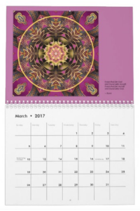 Mandalas for Times of Transition calendar March