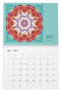 Mandalas for Times of Transition calendar July