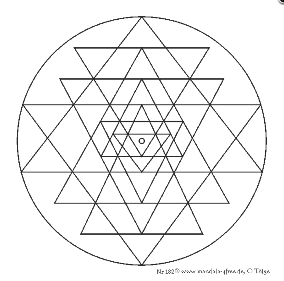 Mandala Monday Free Shri Yantra Mandala to Color