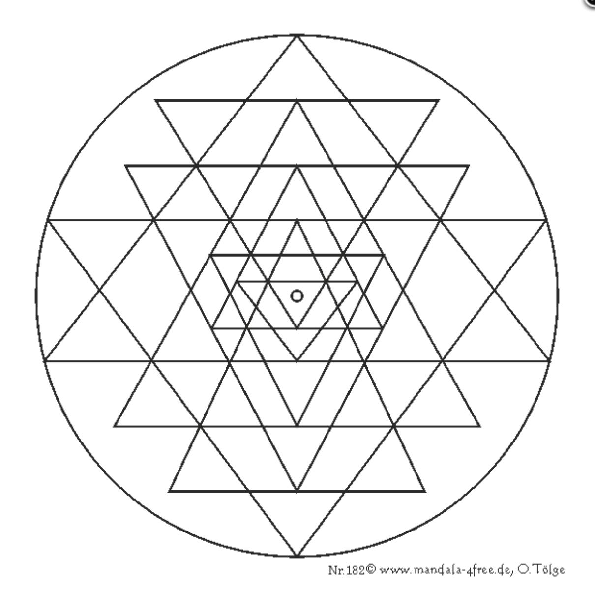 Mandala Monday Free Shri Yantra Mandala to Color