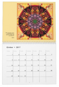 Mandalas for Times of Transition calendar Oct