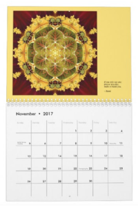 Mandalas for Times of Transition calendar Nov