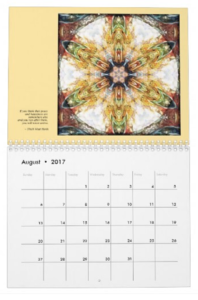 Mandalas for Times of Transition calendar Aug