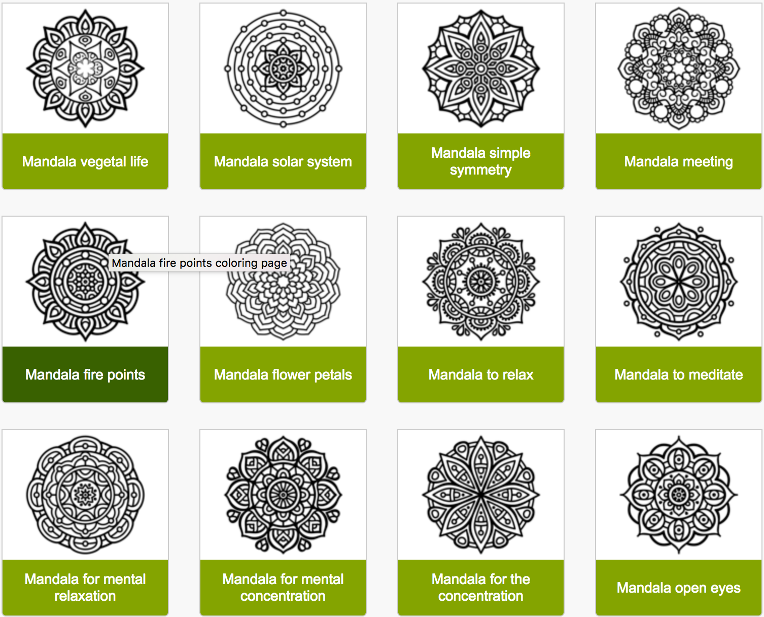 Simple flower mandala coloring page - Coloringcrew.com